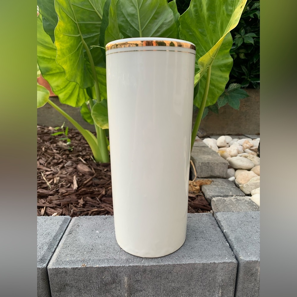 Asian Peacock Cylinder Vase F S Louie Berkeley - Vintage - Picture 2 of 3